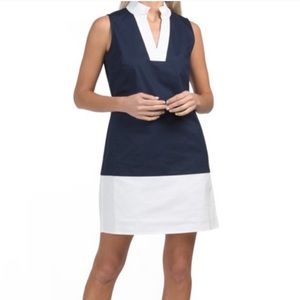 NWT Sail to Sable Navy & White Shift Dress